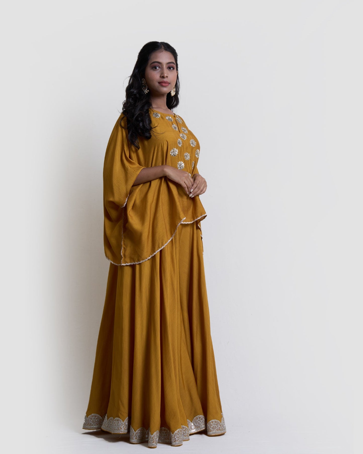Mustard Yellow cape set