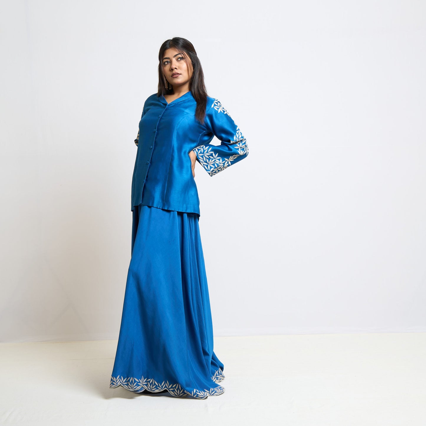 Electric blue blazer set