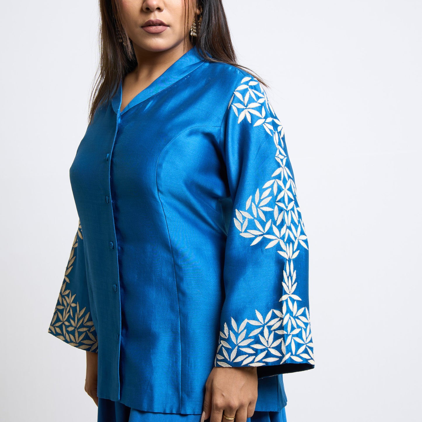 Electric blue blazer set