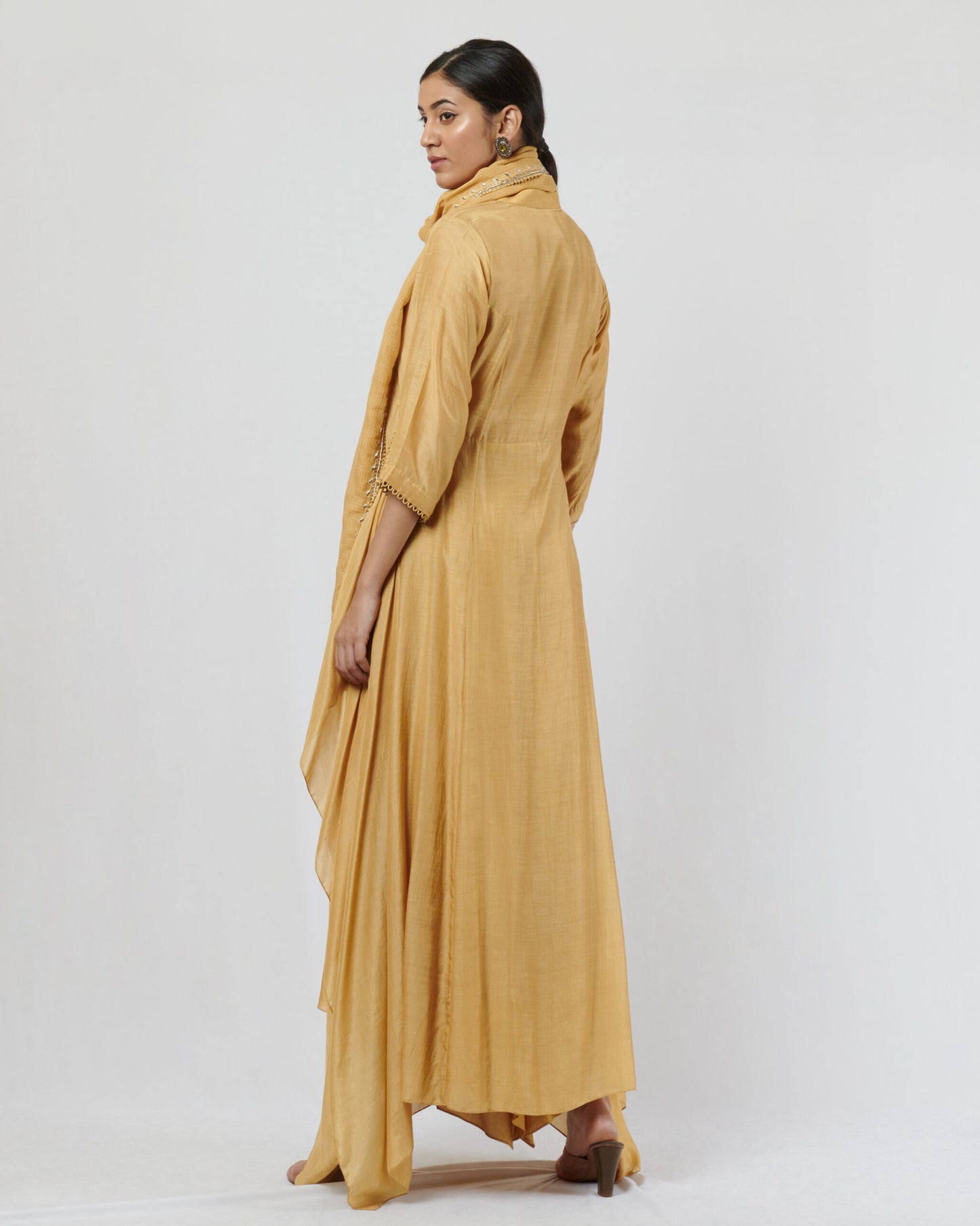 Light Olive Kurta Set