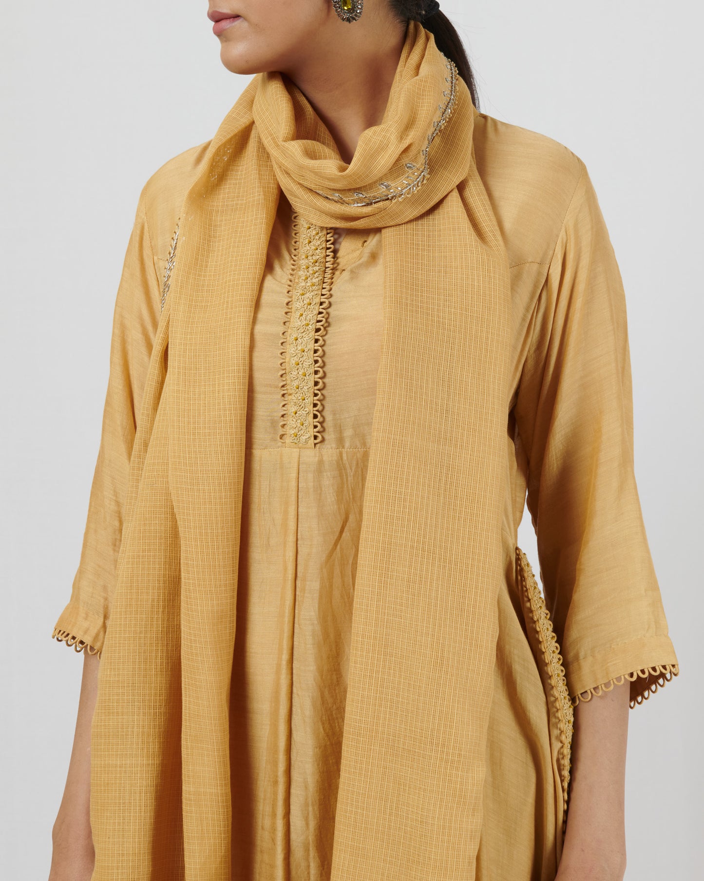 Light Olive Kurta Set