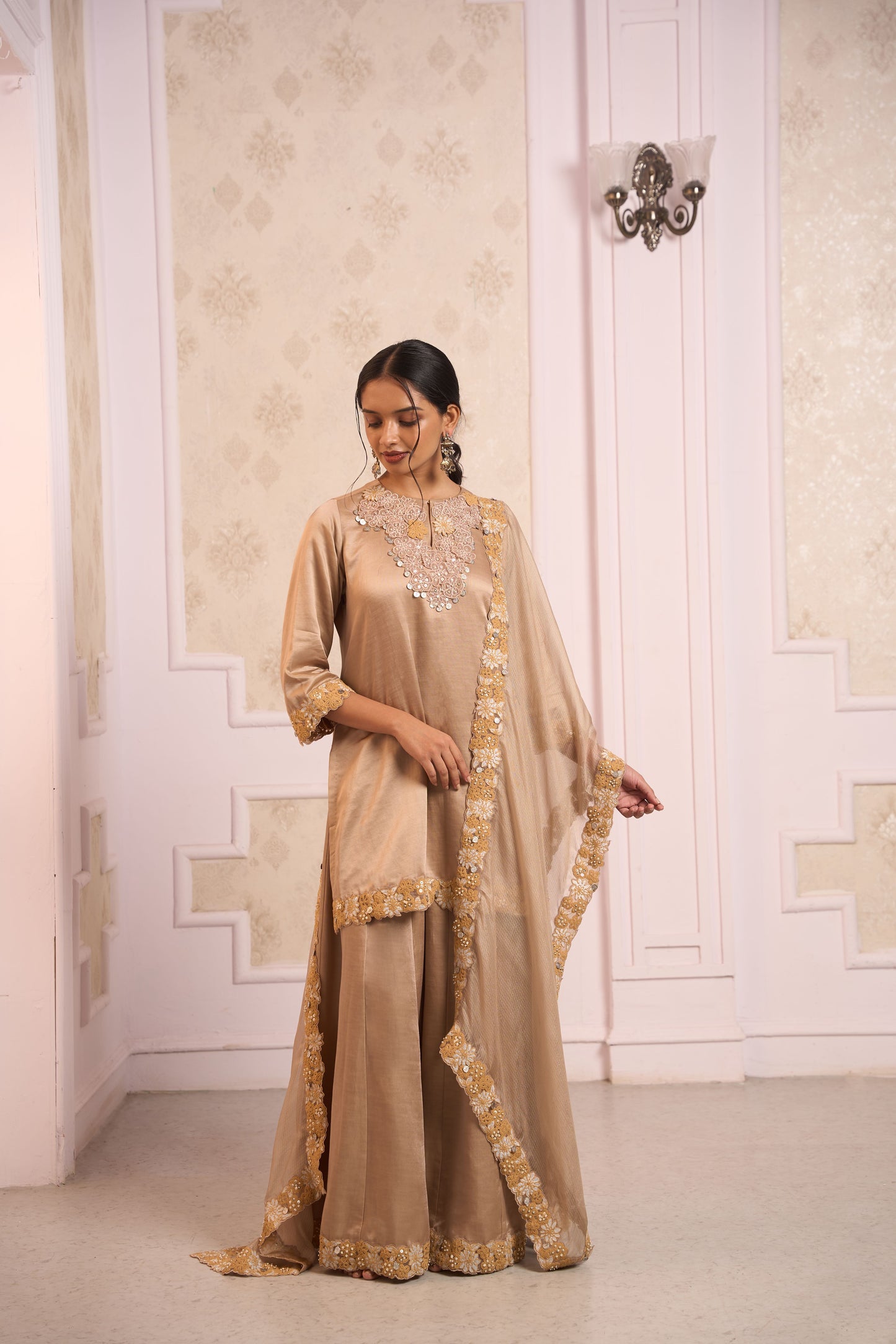 Saanjh Sharara Set