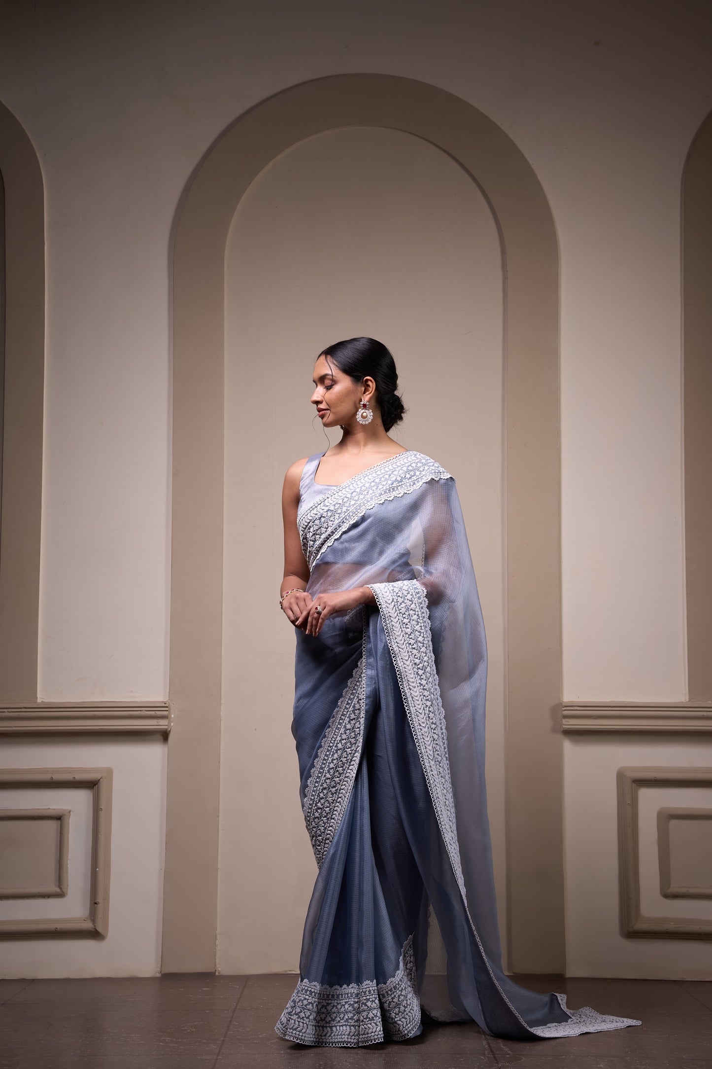 Shyamal Sari Set