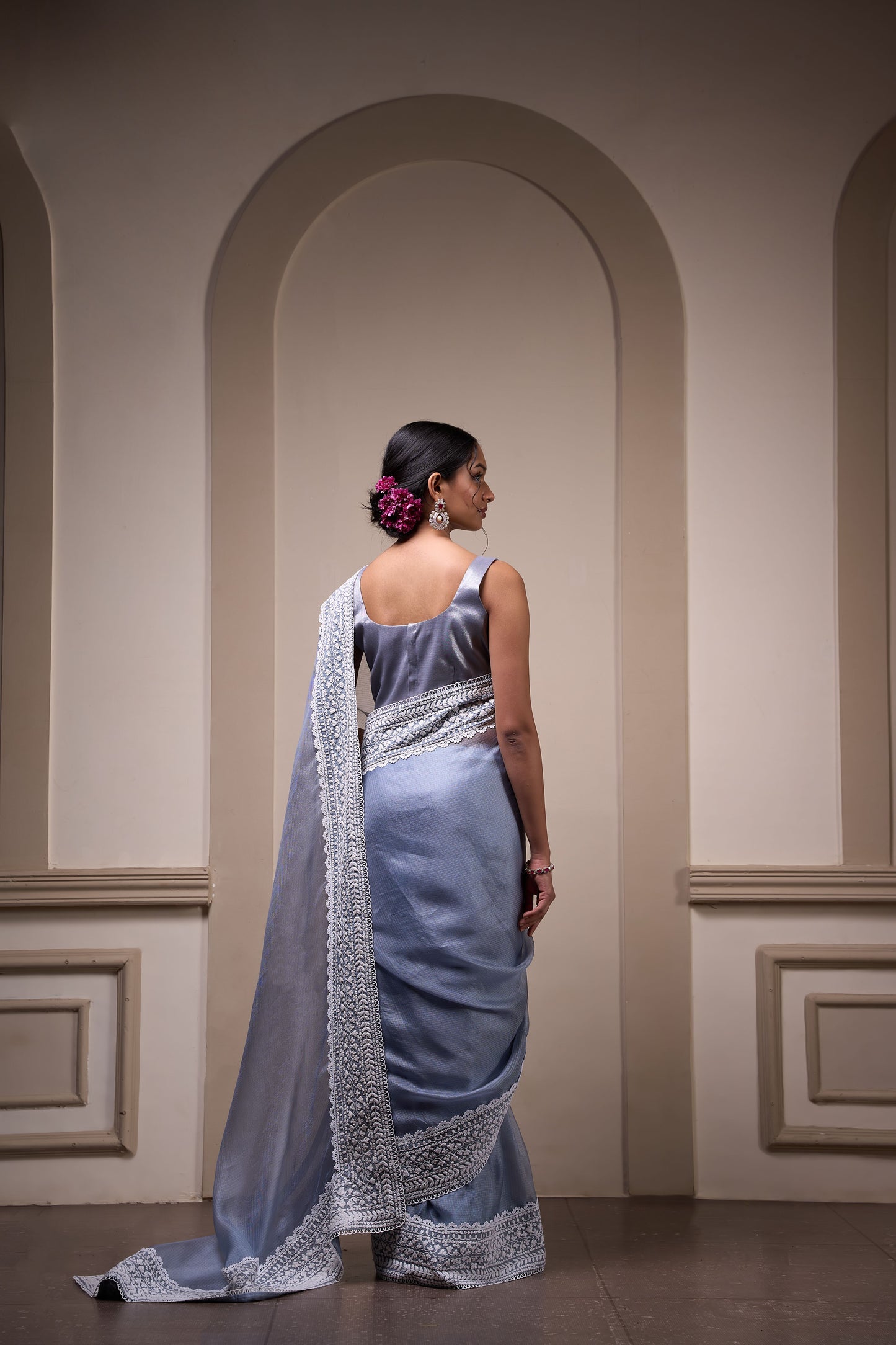 Shyamal Sari Set