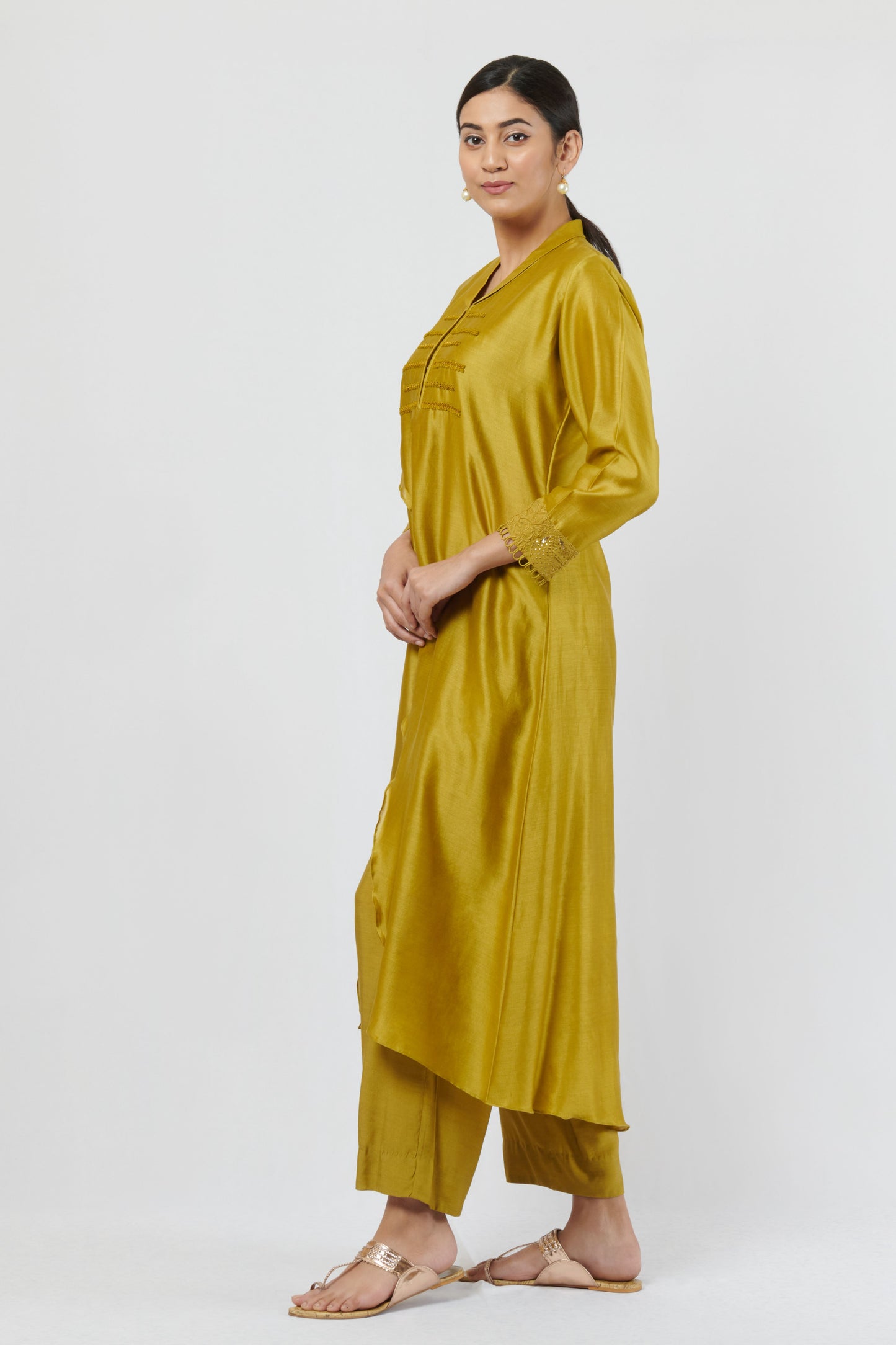 Ketaki Olive Kurta Set