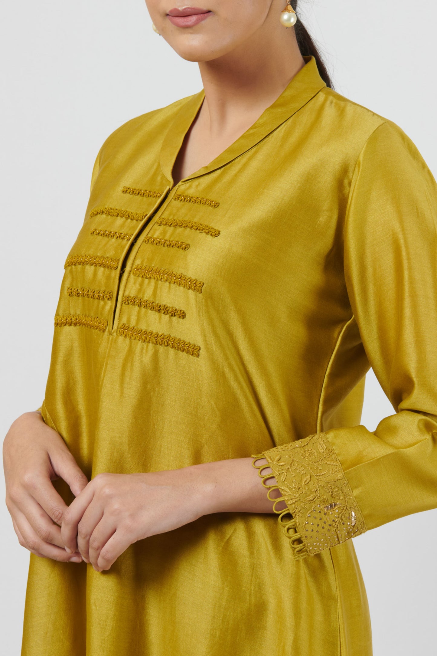 Ketaki Olive Kurta Set
