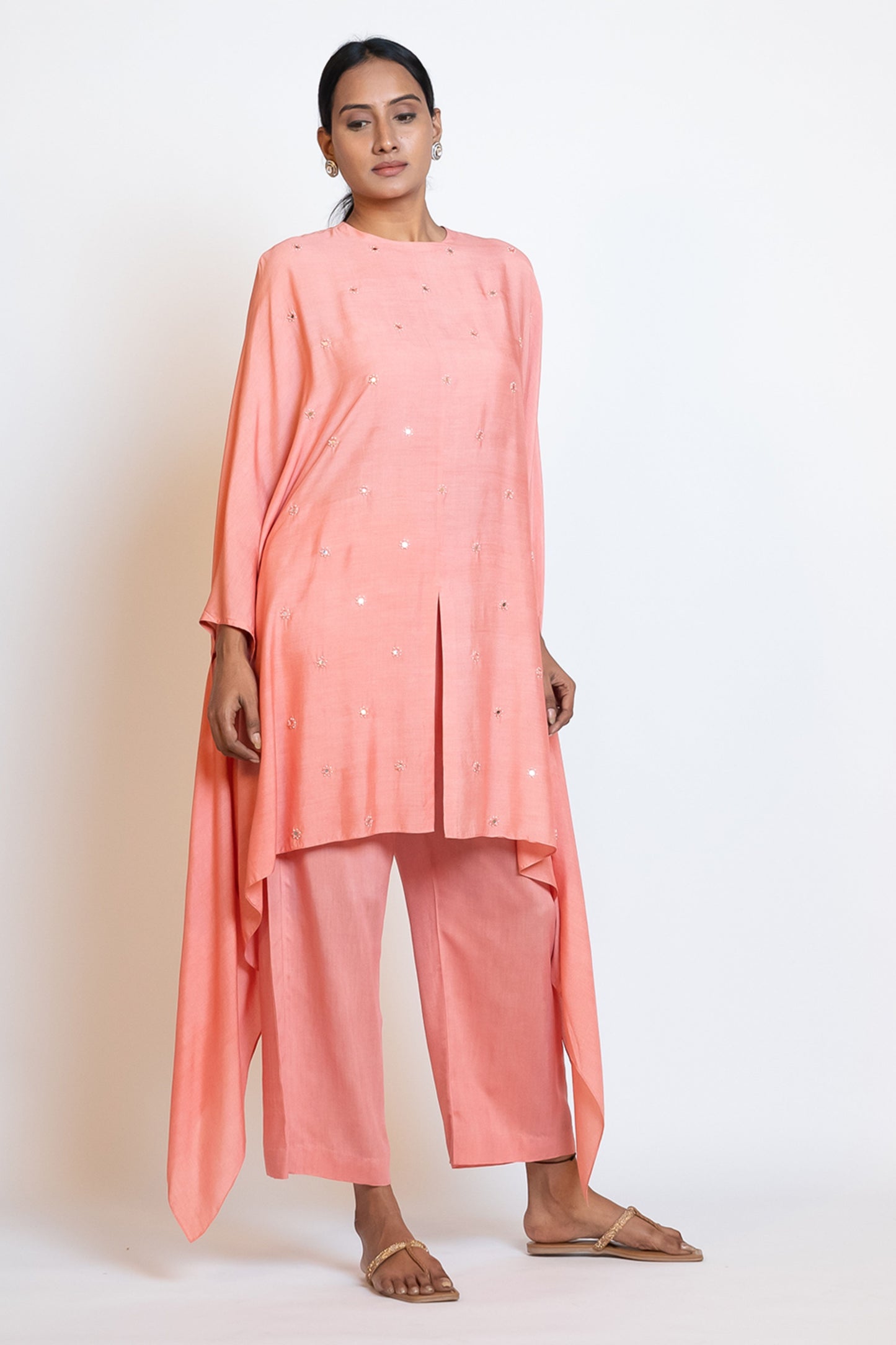 Kamalini Peach Cape Set