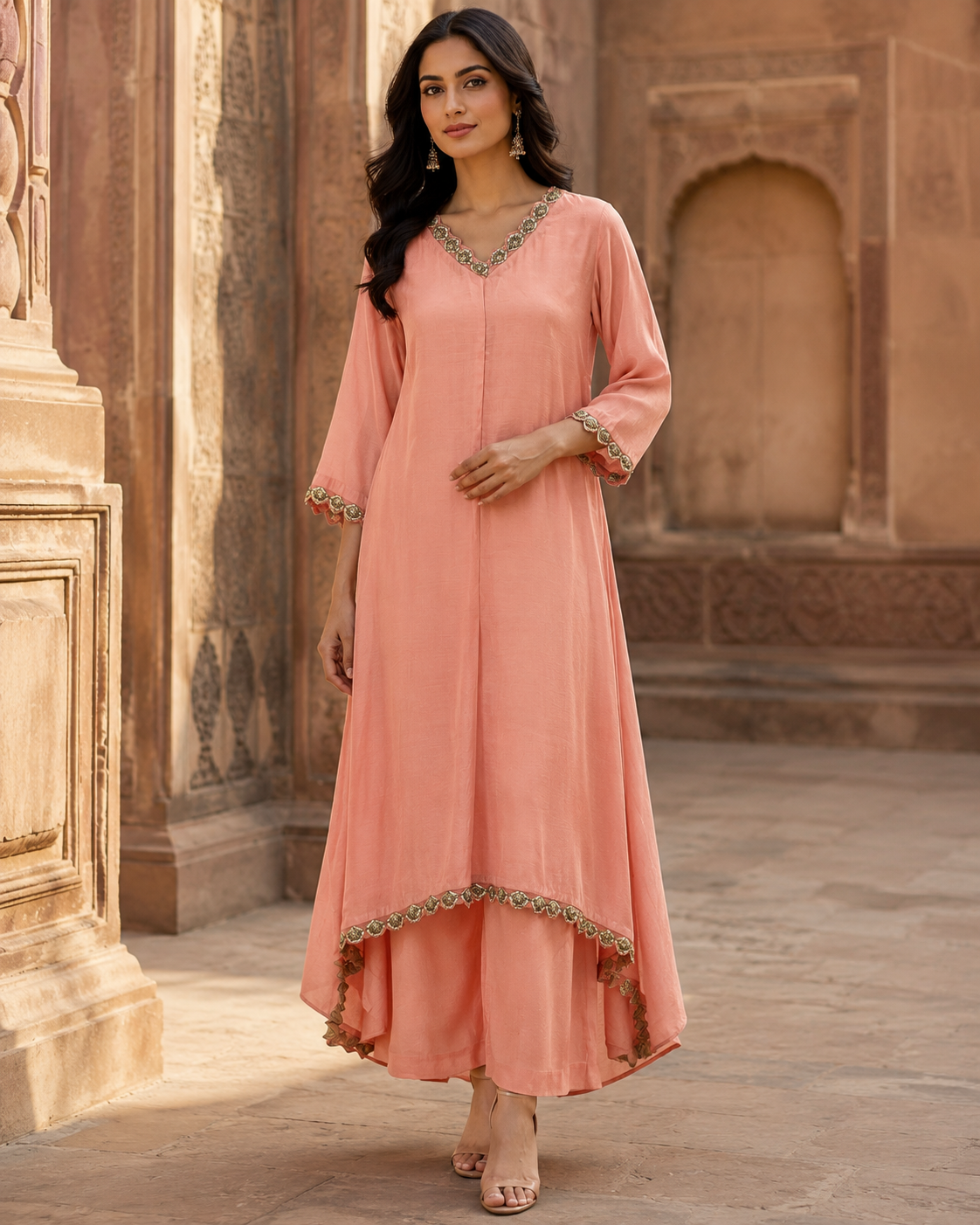 Peach Blossom Luxe Layered Set