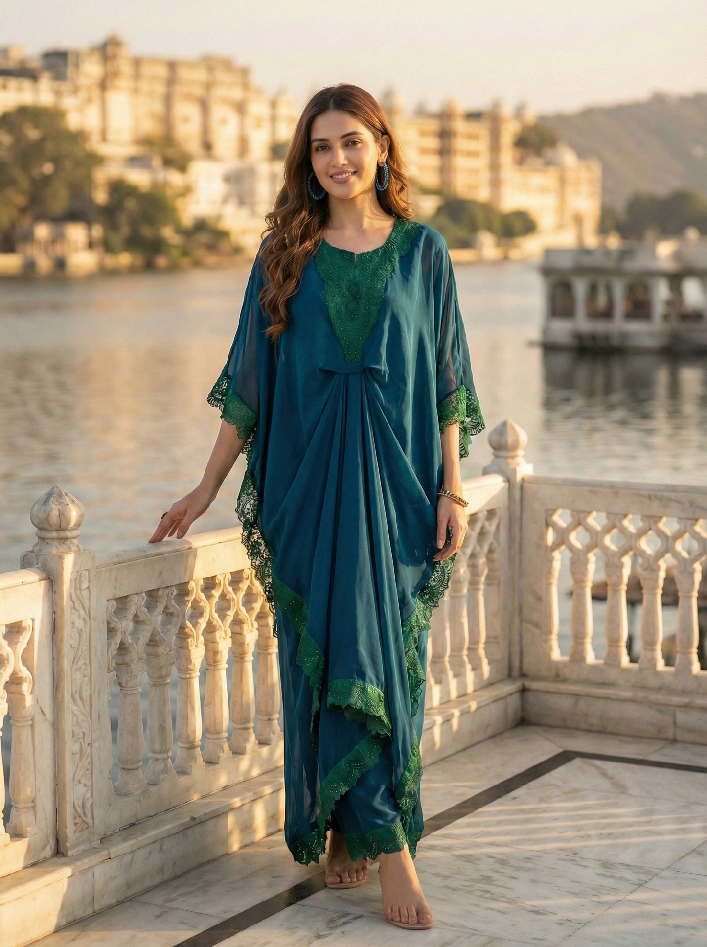 Abeer drape kaftan