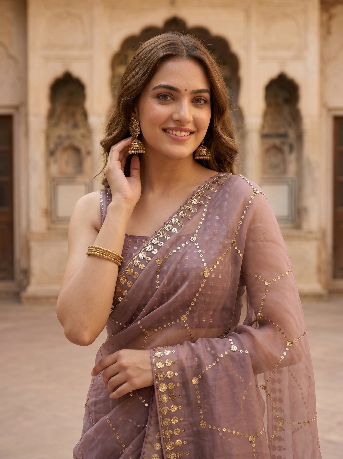 Meher Mukash Half & Half Sari
