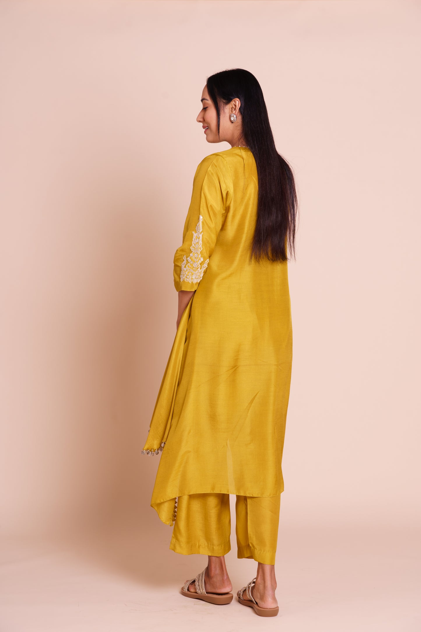 Kaira Green Muslin Kurta Set