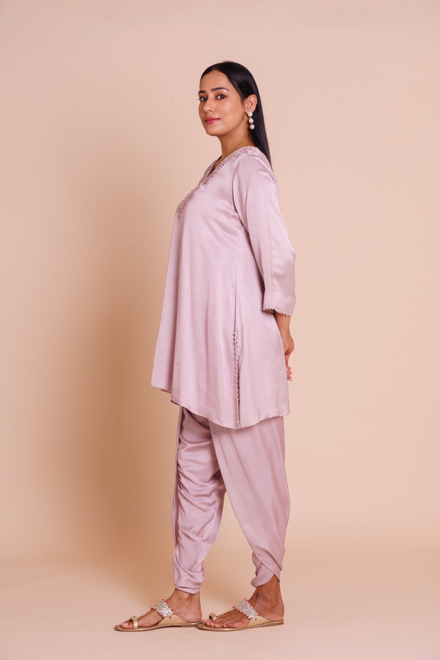 Myra Lavender Kurta Dhoti Set