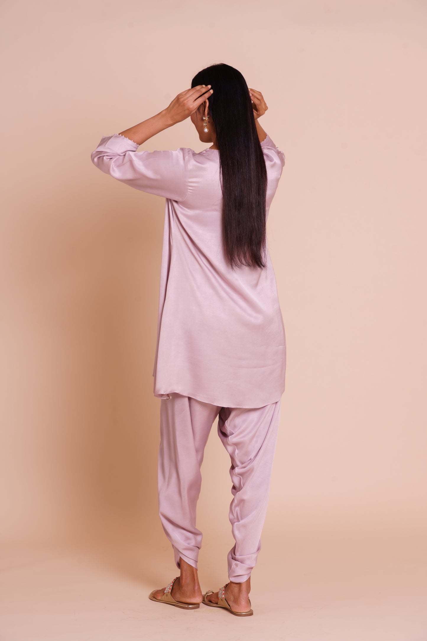 Myra Lavender Kurta Dhoti Set