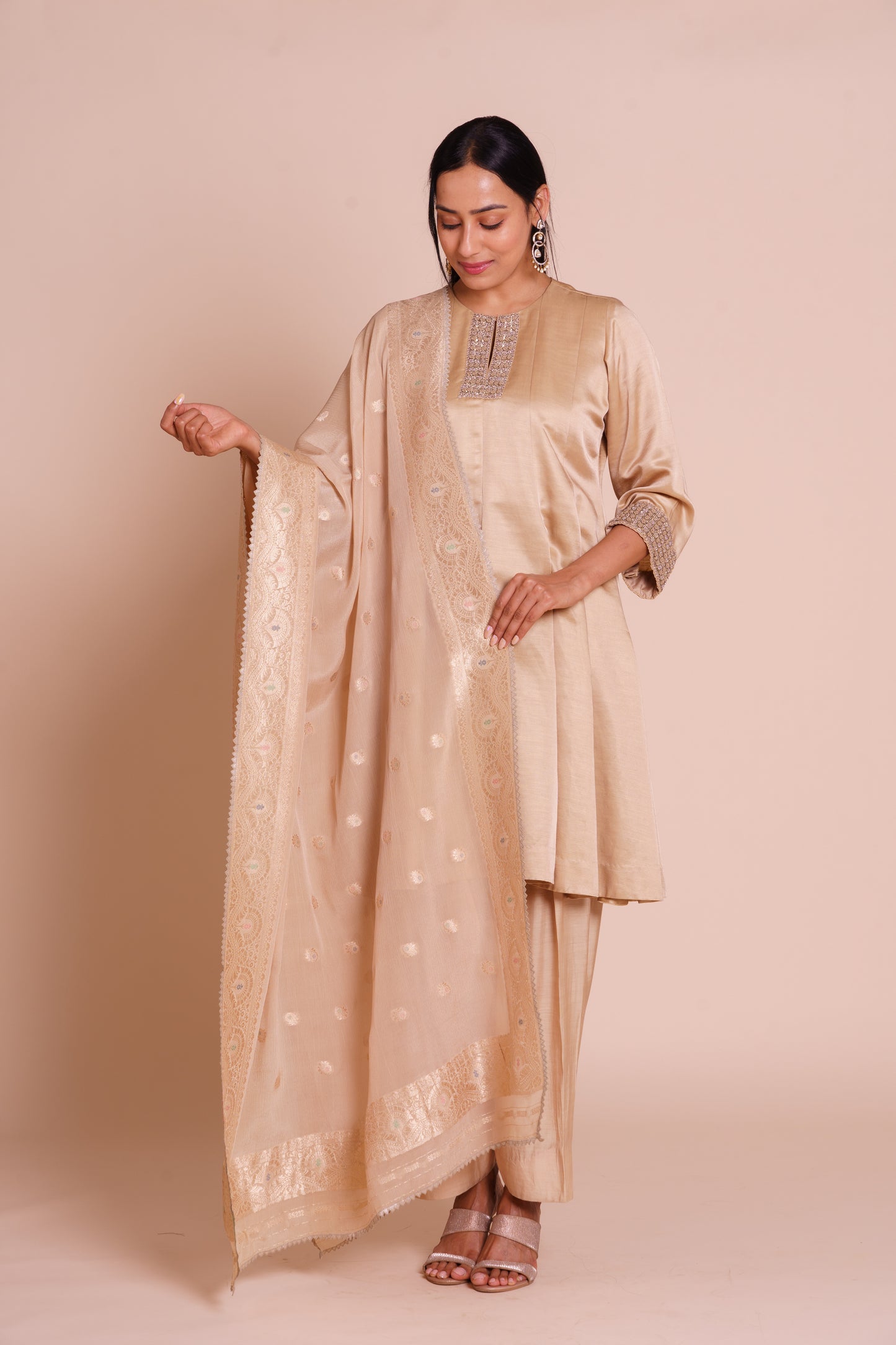 Kanika Beige Set