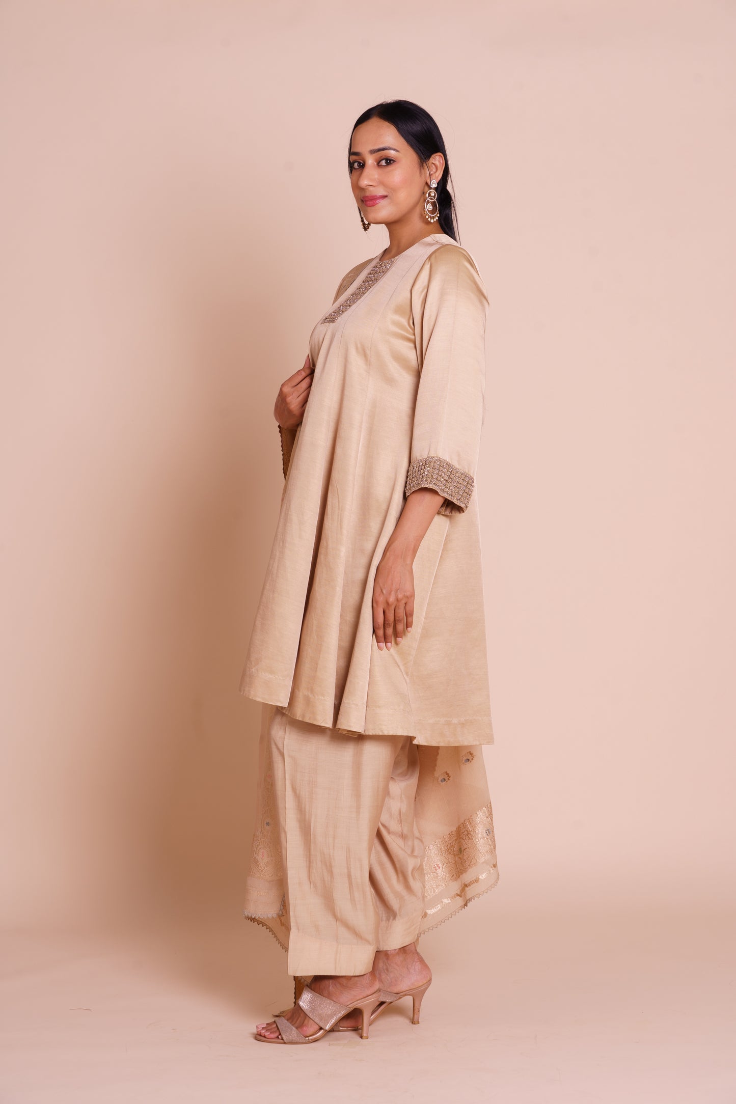 Kanika Beige Set