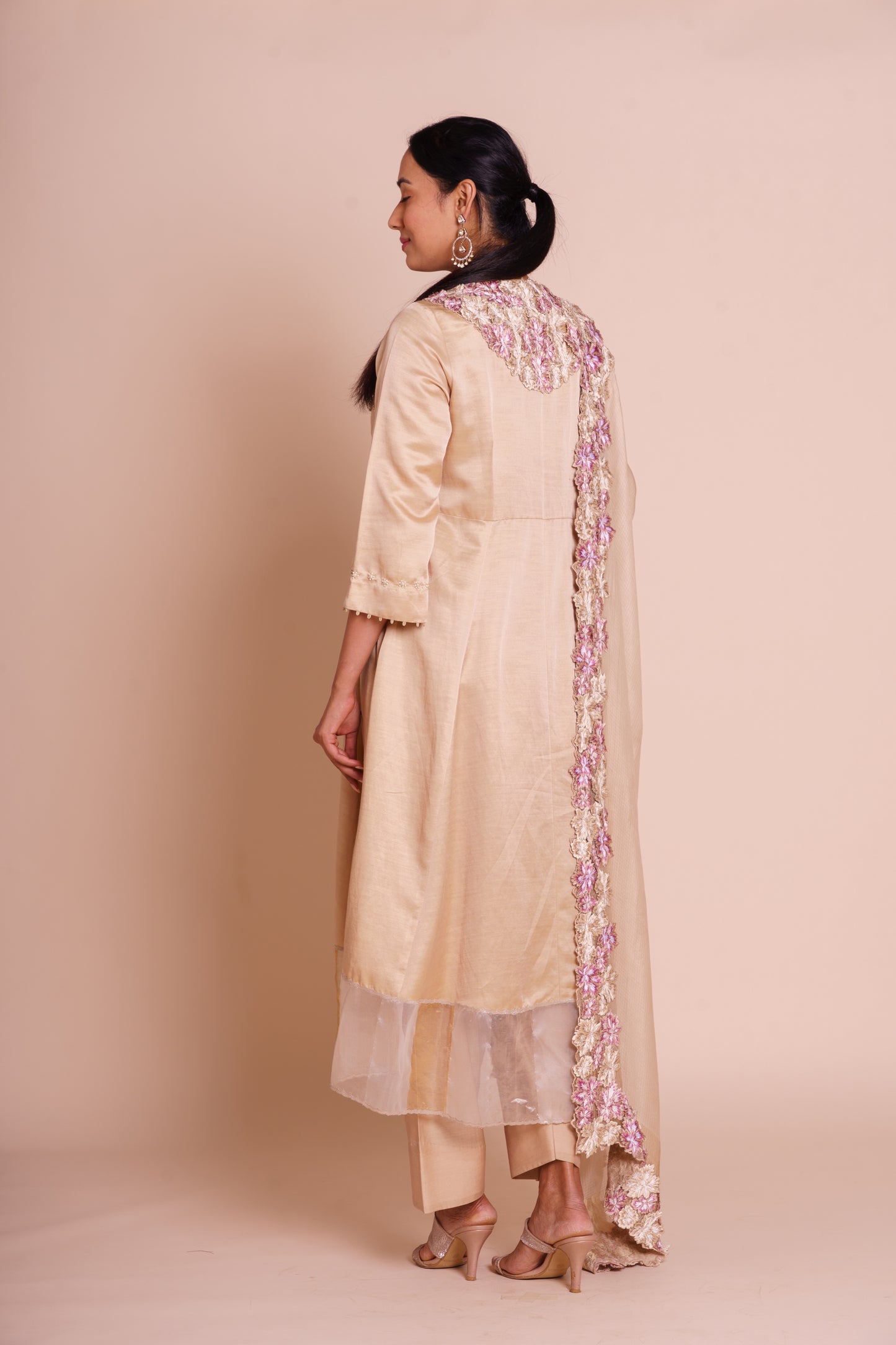 Meher Beige Kurta Set