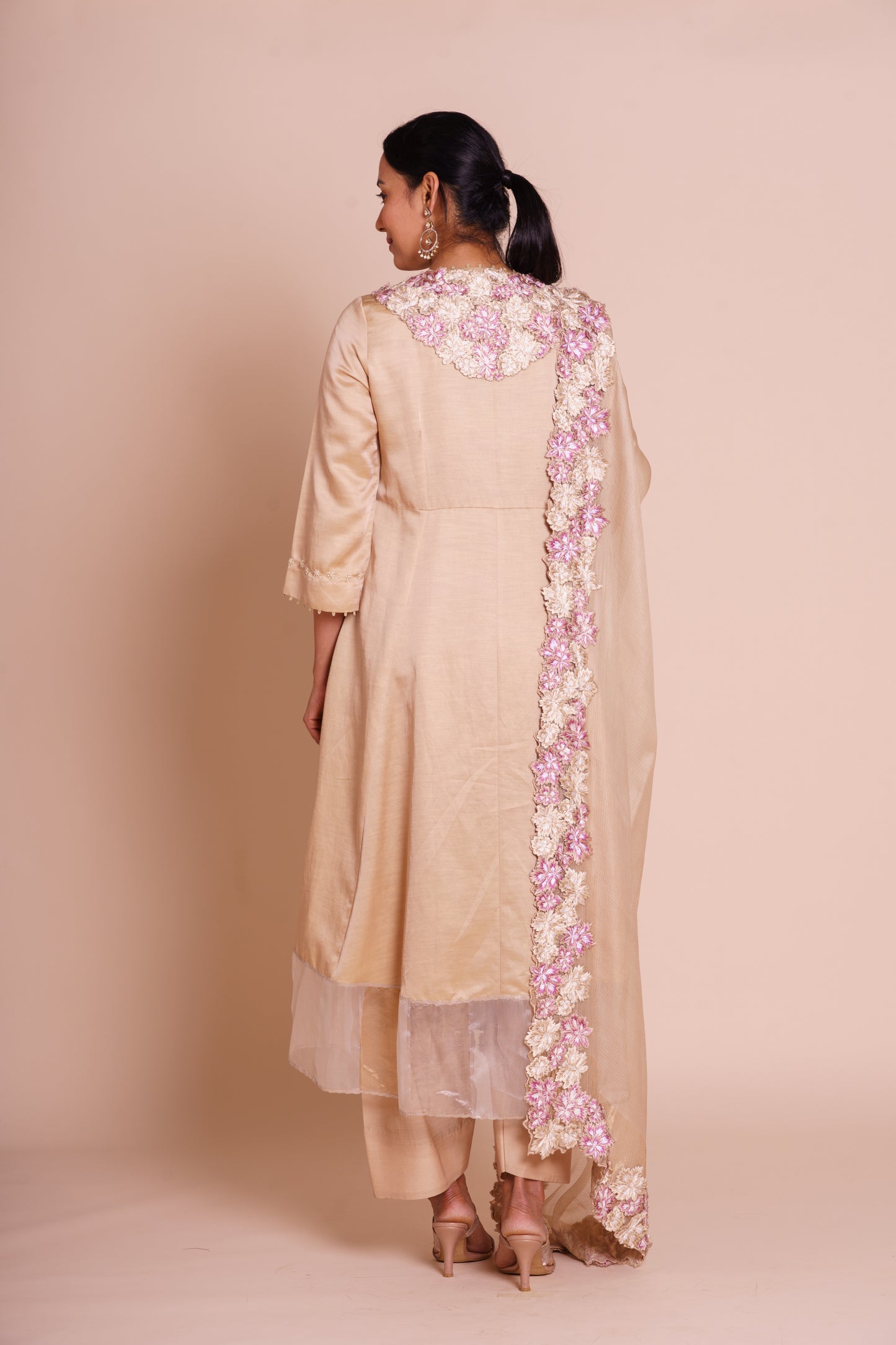 Meher Beige Kurta Set