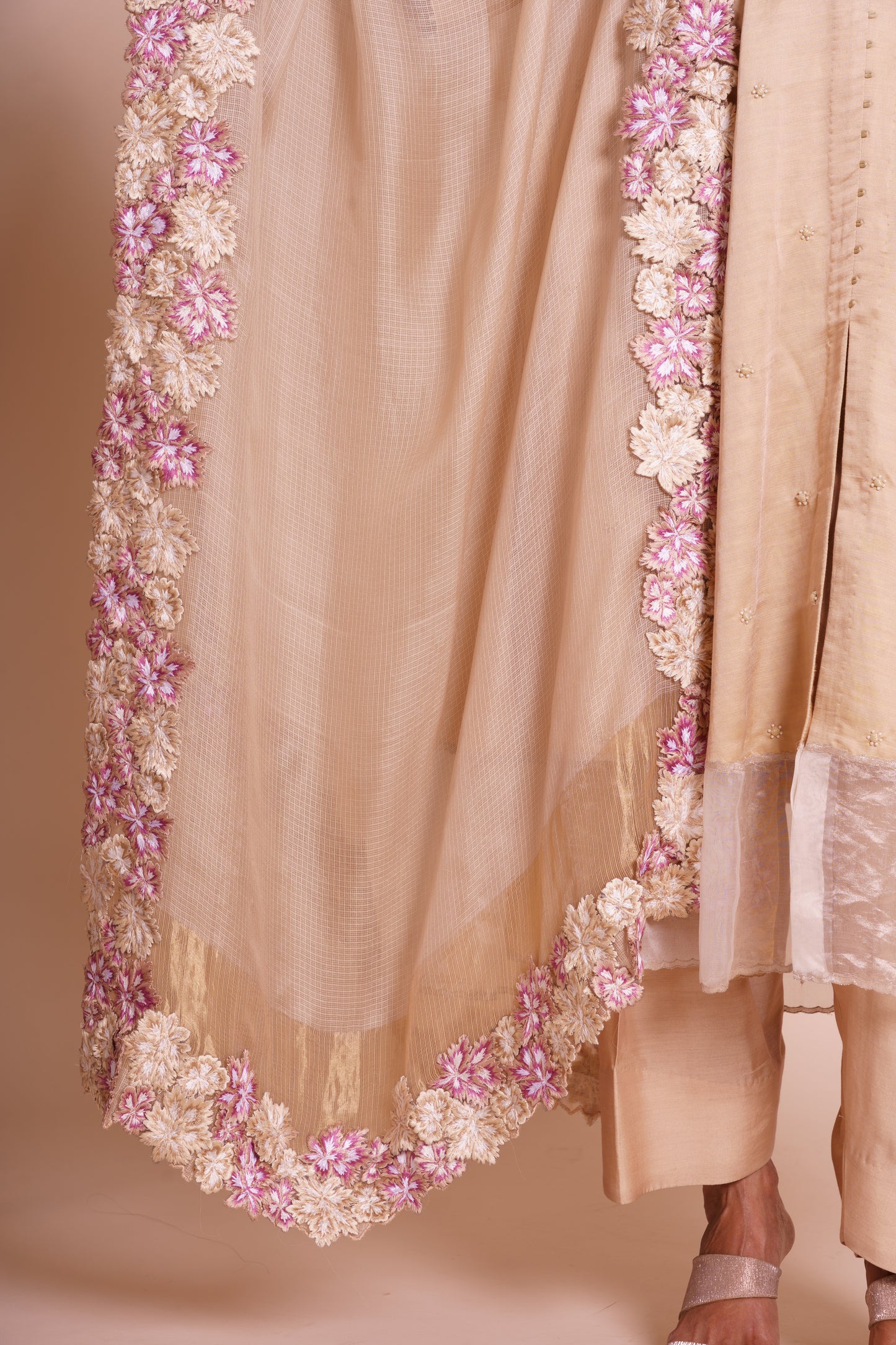 Meher Beige Kurta Set