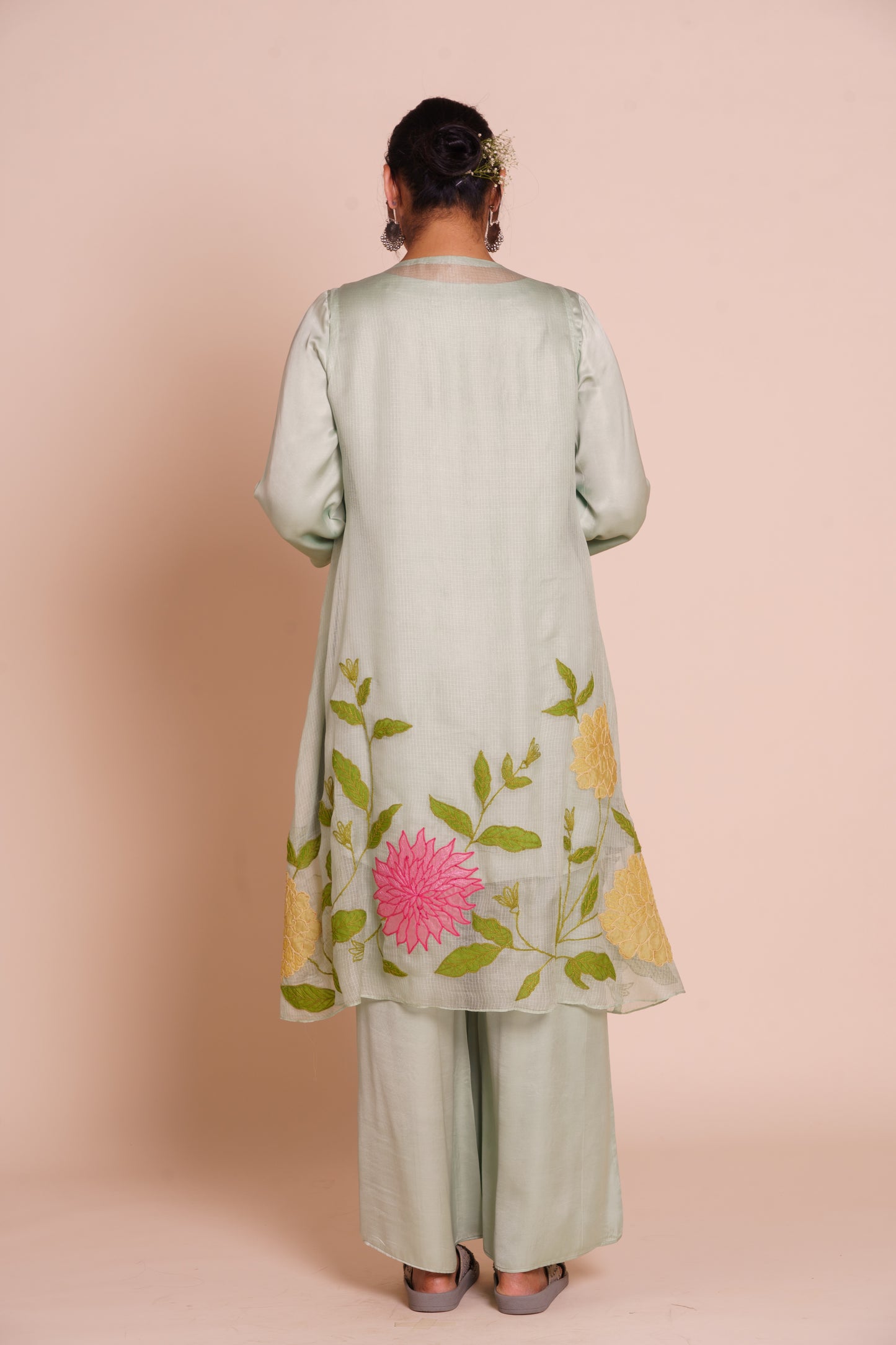 Aria Pastel Green Jacket Set