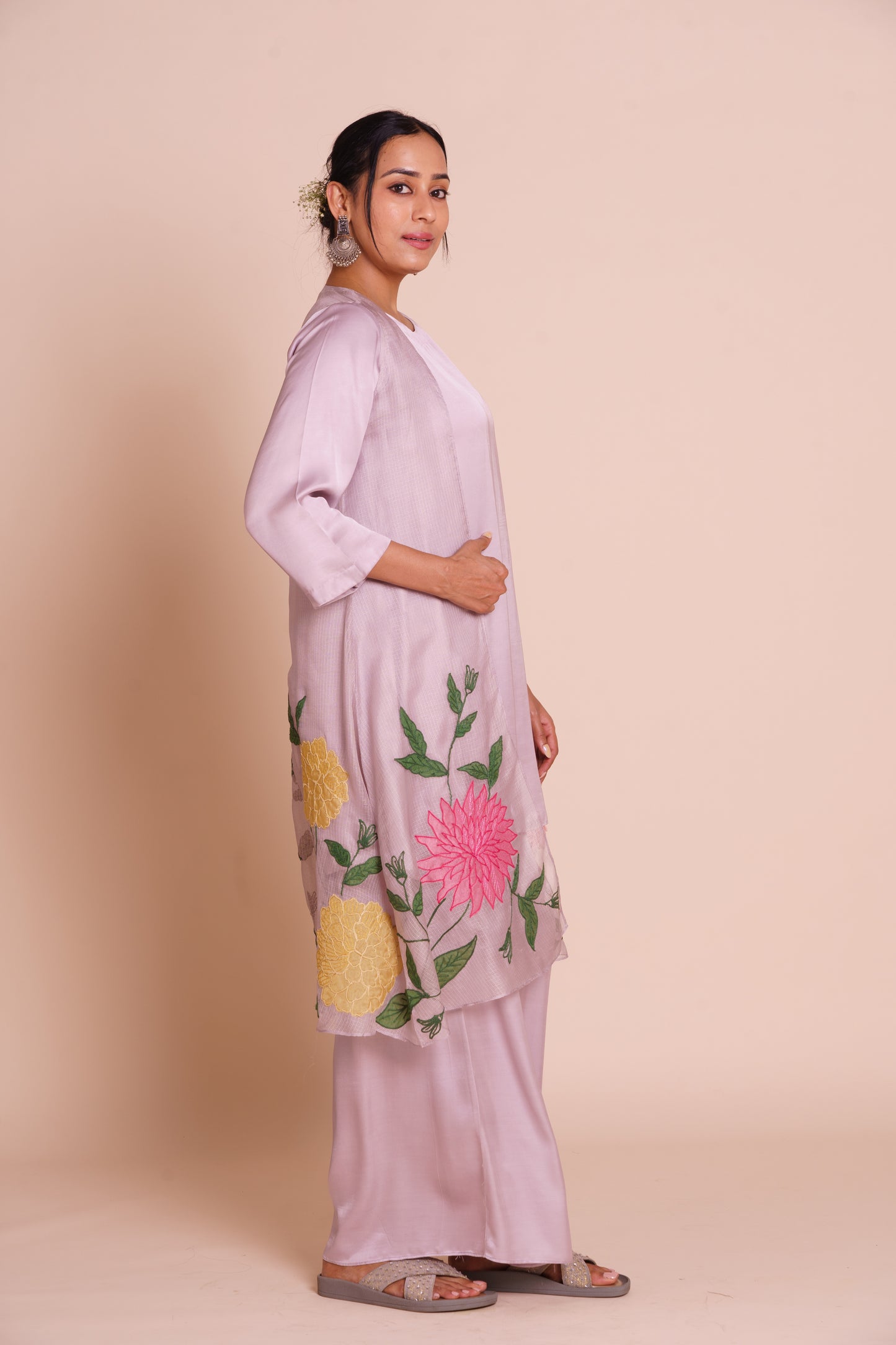 Pihu Lavender Jacket Set