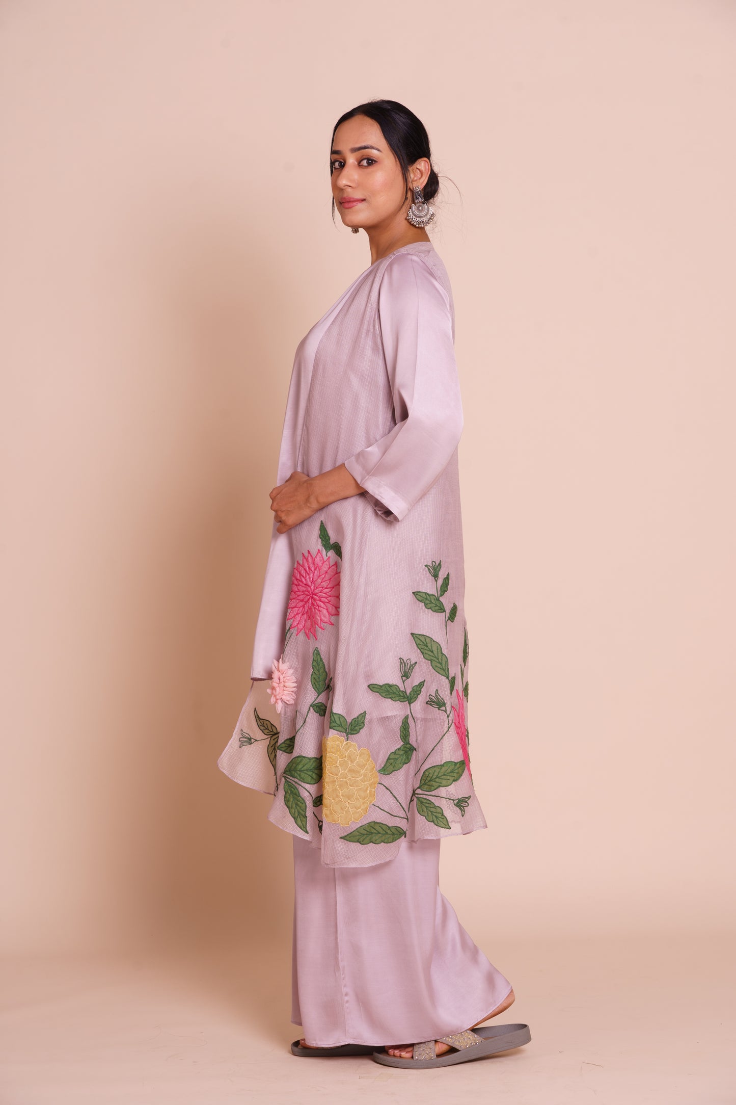 Pihu Lavender Jacket Set