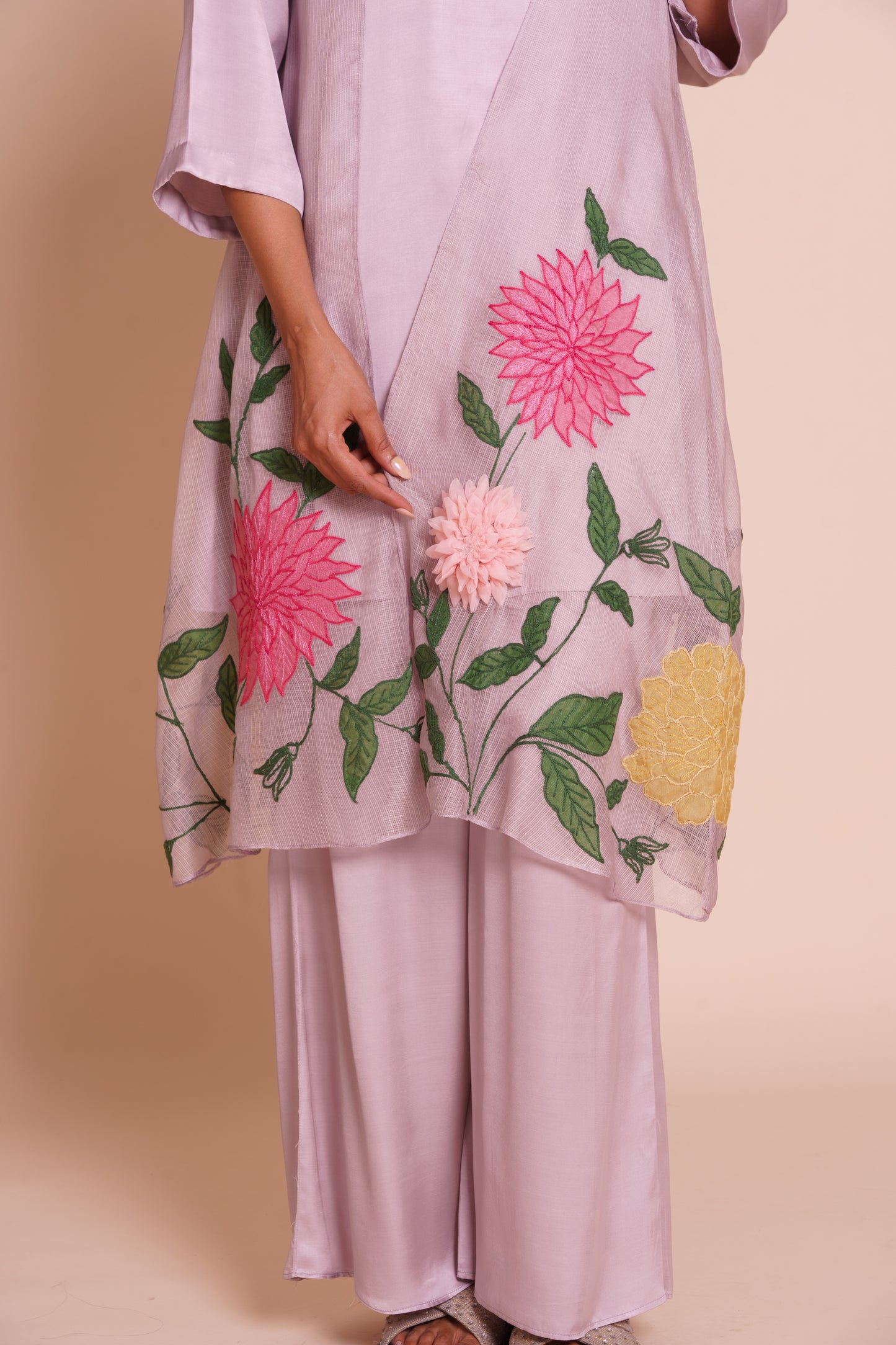 Pihu Lavender Jacket Set