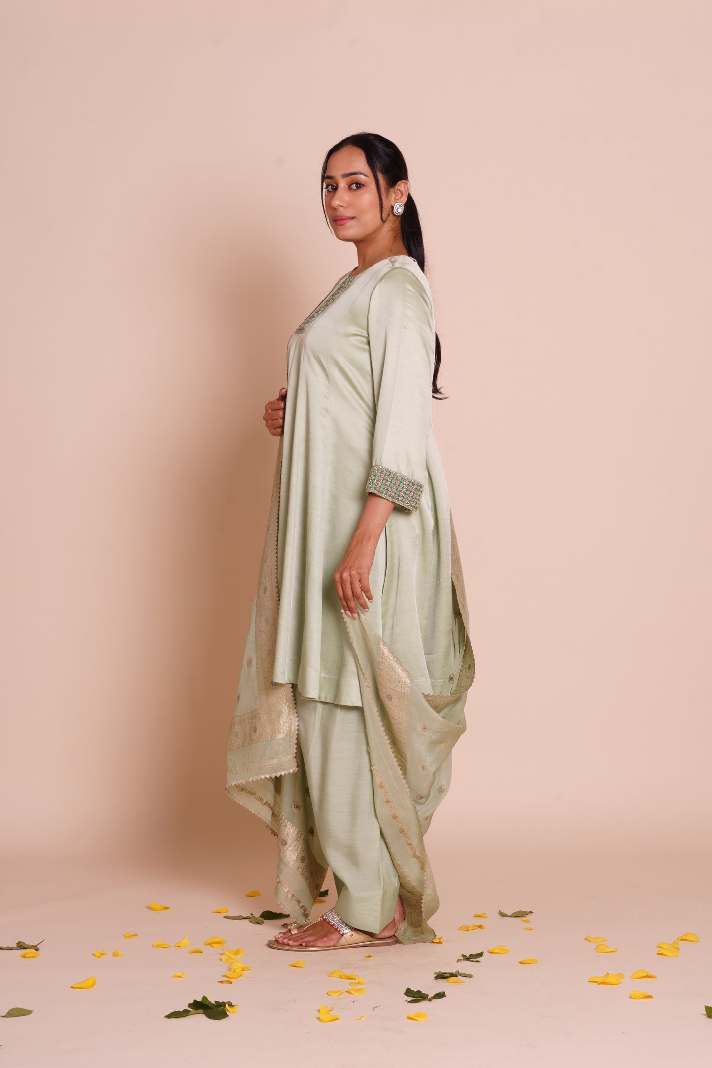 Neelima Powder Blue Kurta Set