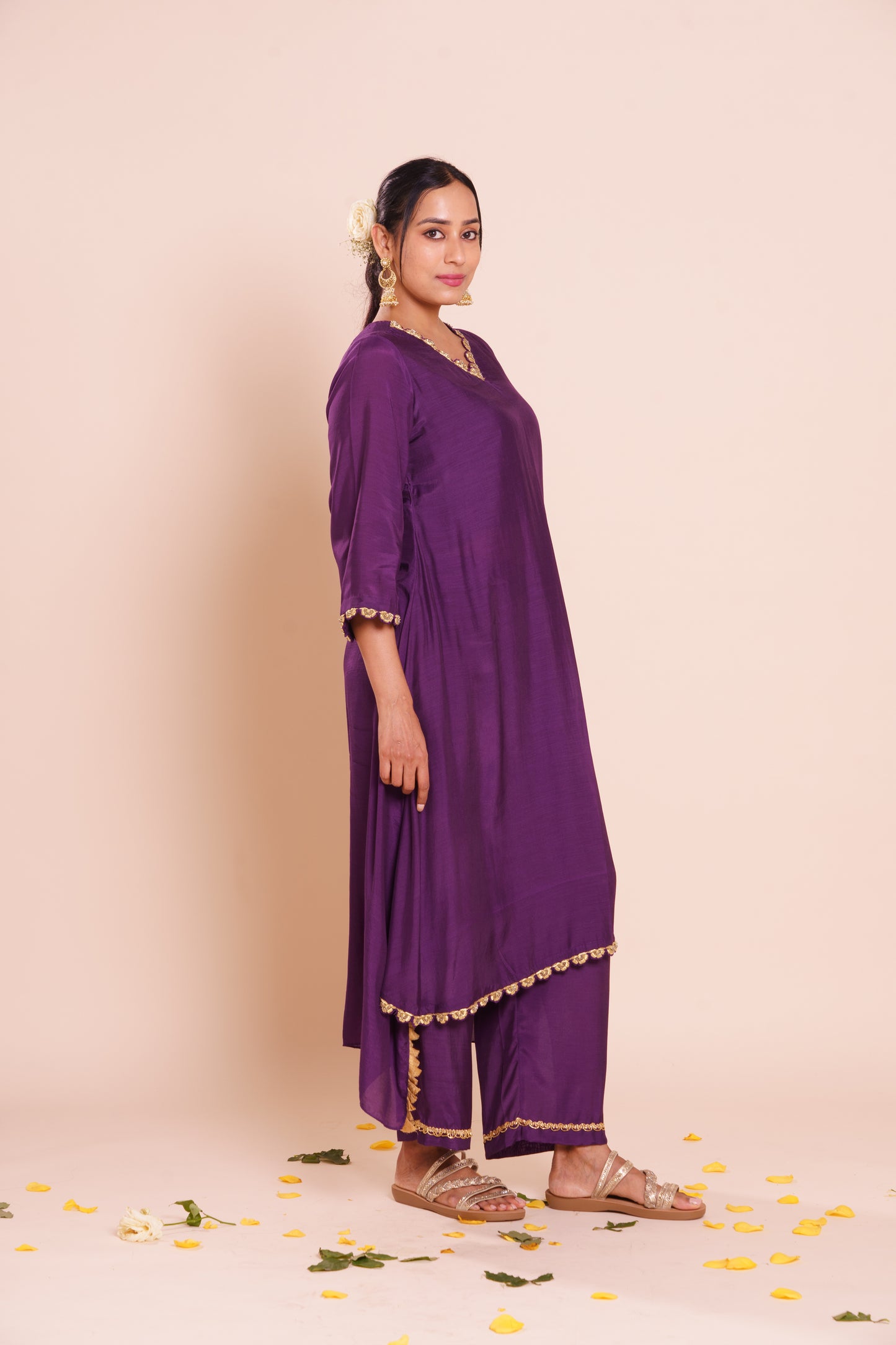 Nysa Purple Kurta Set