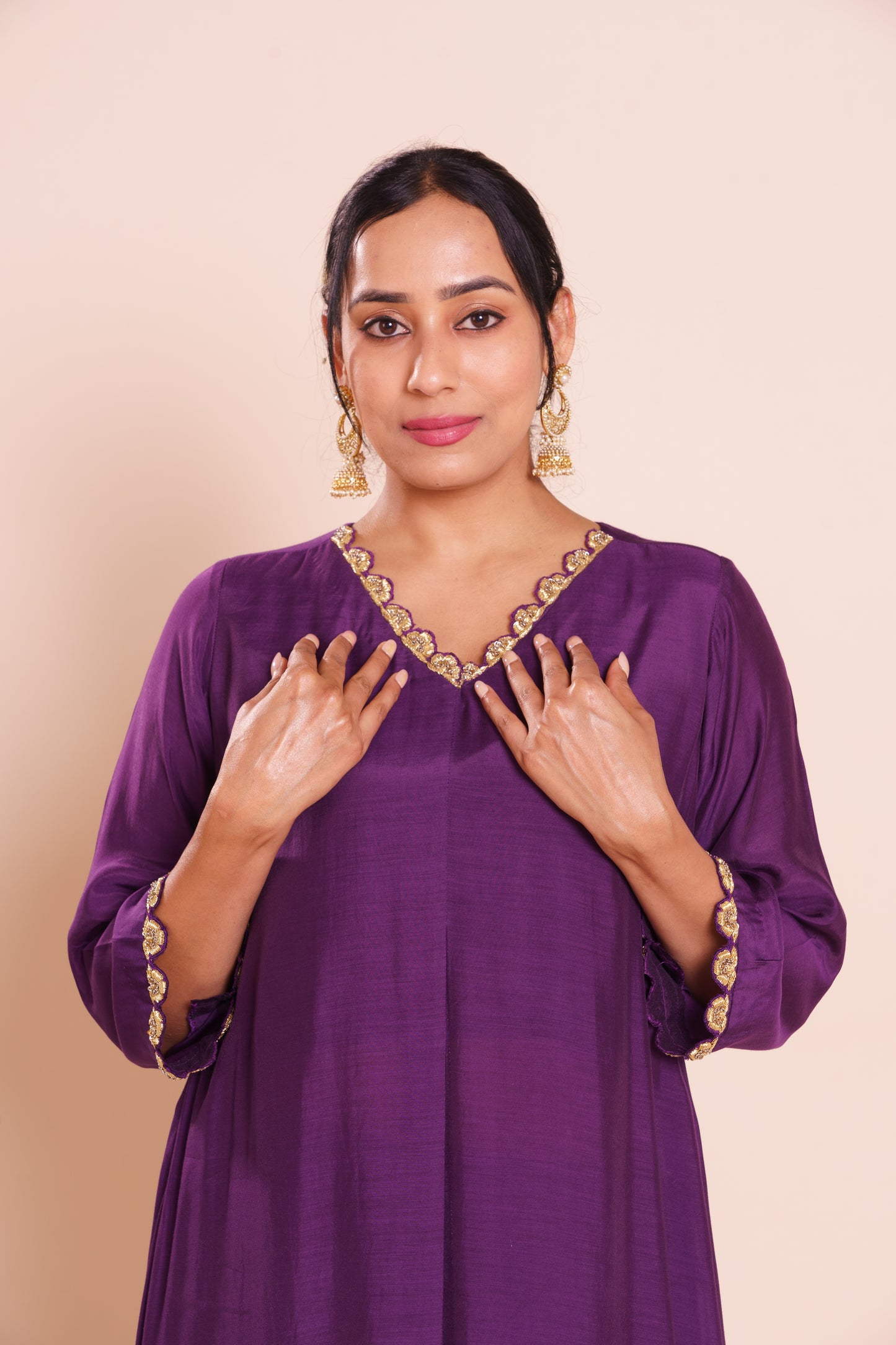 Nysa Purple Kurta Set