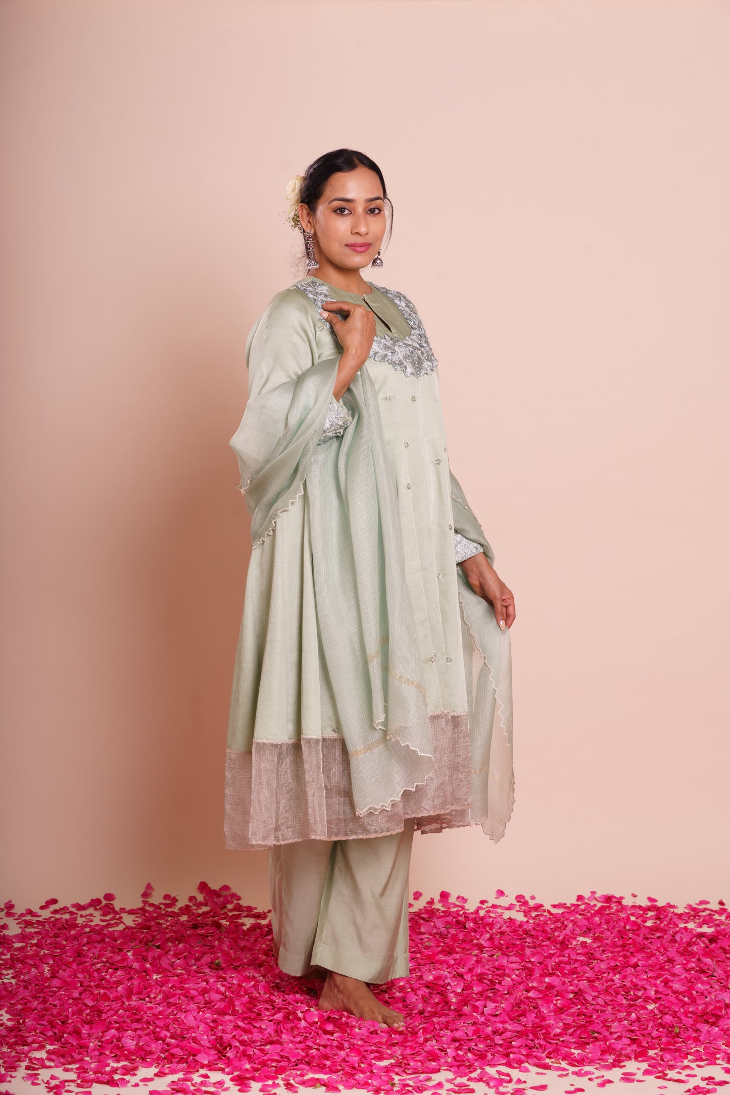 Ira Powder Blue Kurta Set