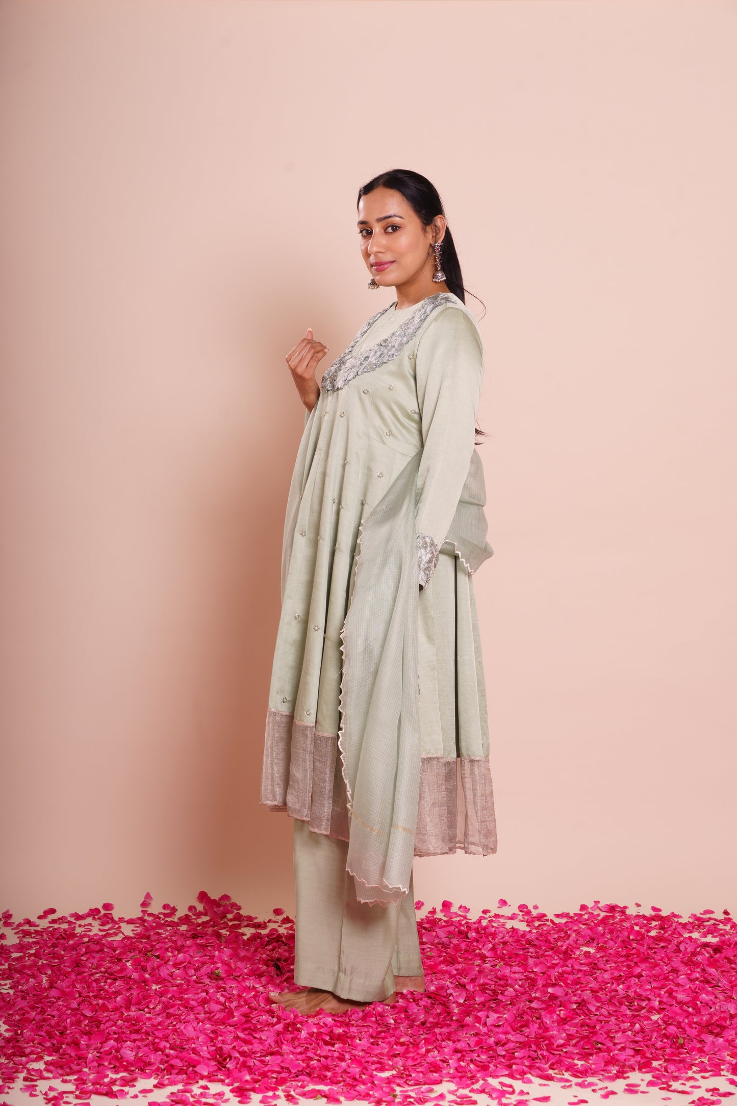 Ira Powder Blue Kurta Set