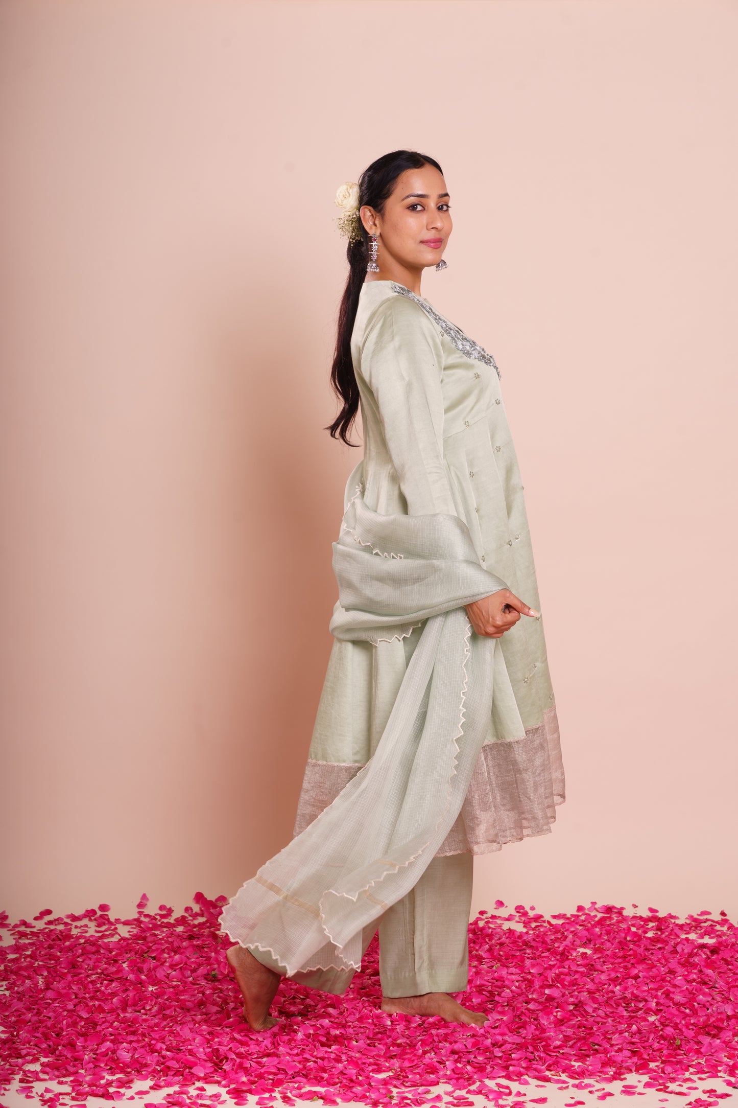 Ira Powder Blue Kurta Set