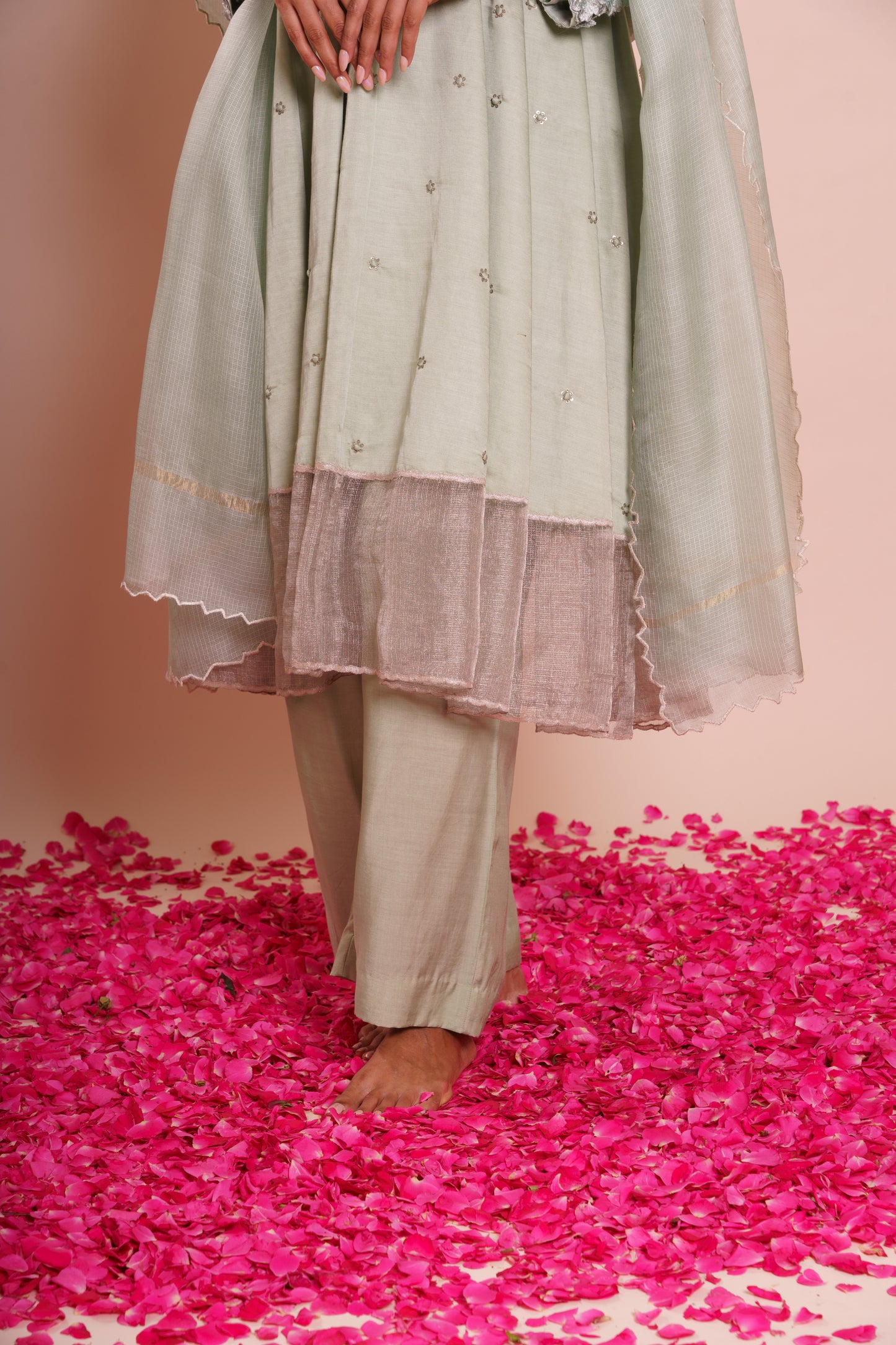 Ira Powder Blue Kurta Set
