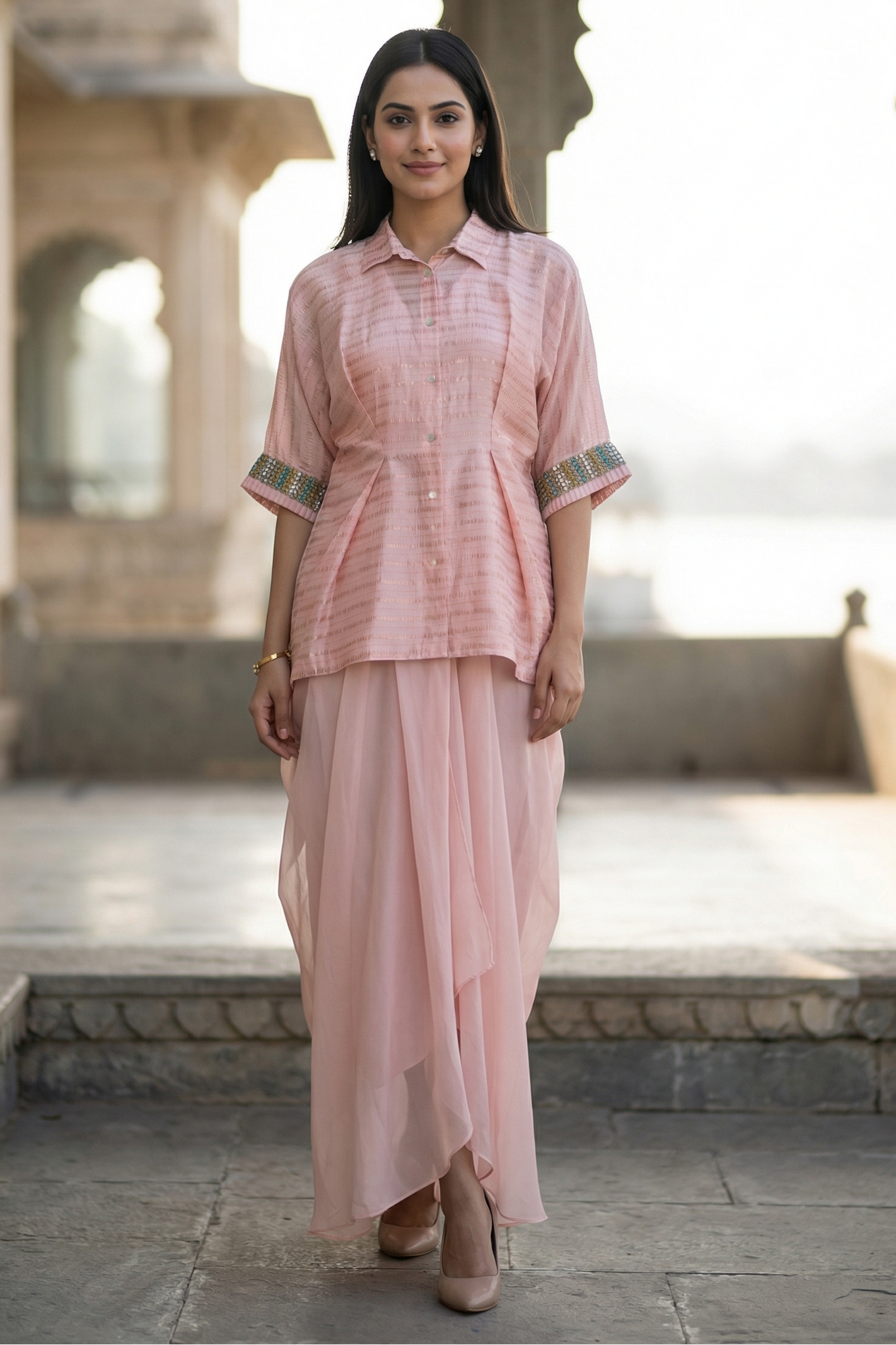 Taara Chanderi Skirt Set