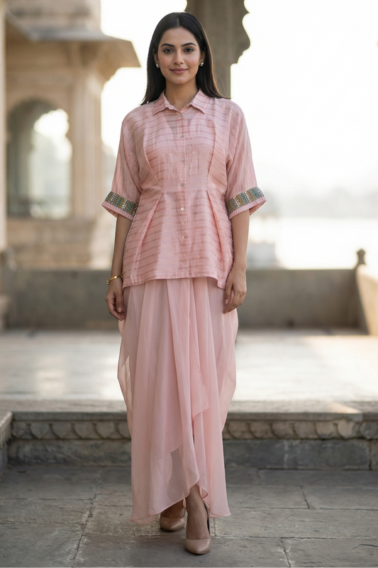 Taara Chanderi Skirt Set