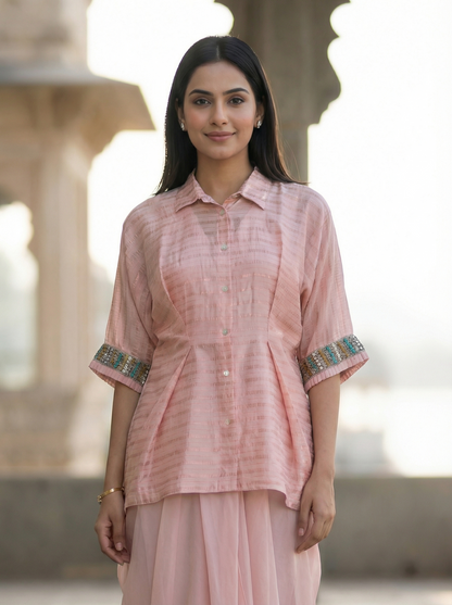 Taara Chanderi Skirt Set