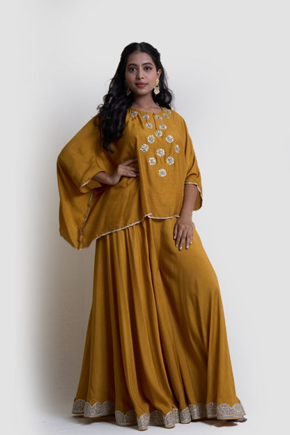 Mustard Yellow Cape Set