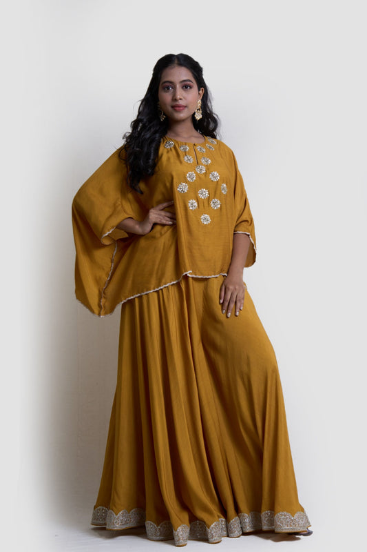 Mustard Yellow Cape Set