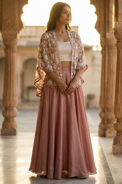 Gul Aabha Cape Set