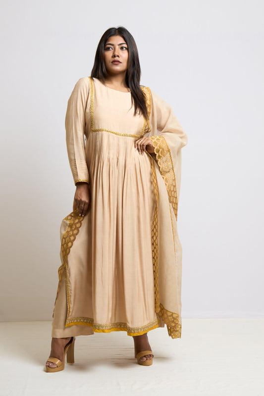 Beige Kurta Set