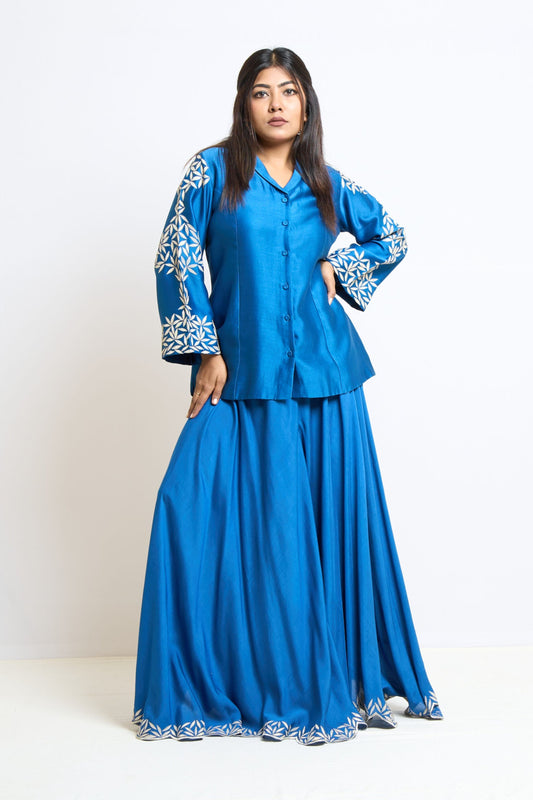 Electric Blue Blazer Set