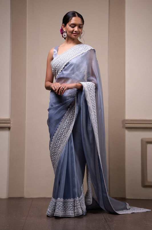 Shyamal Sari Set