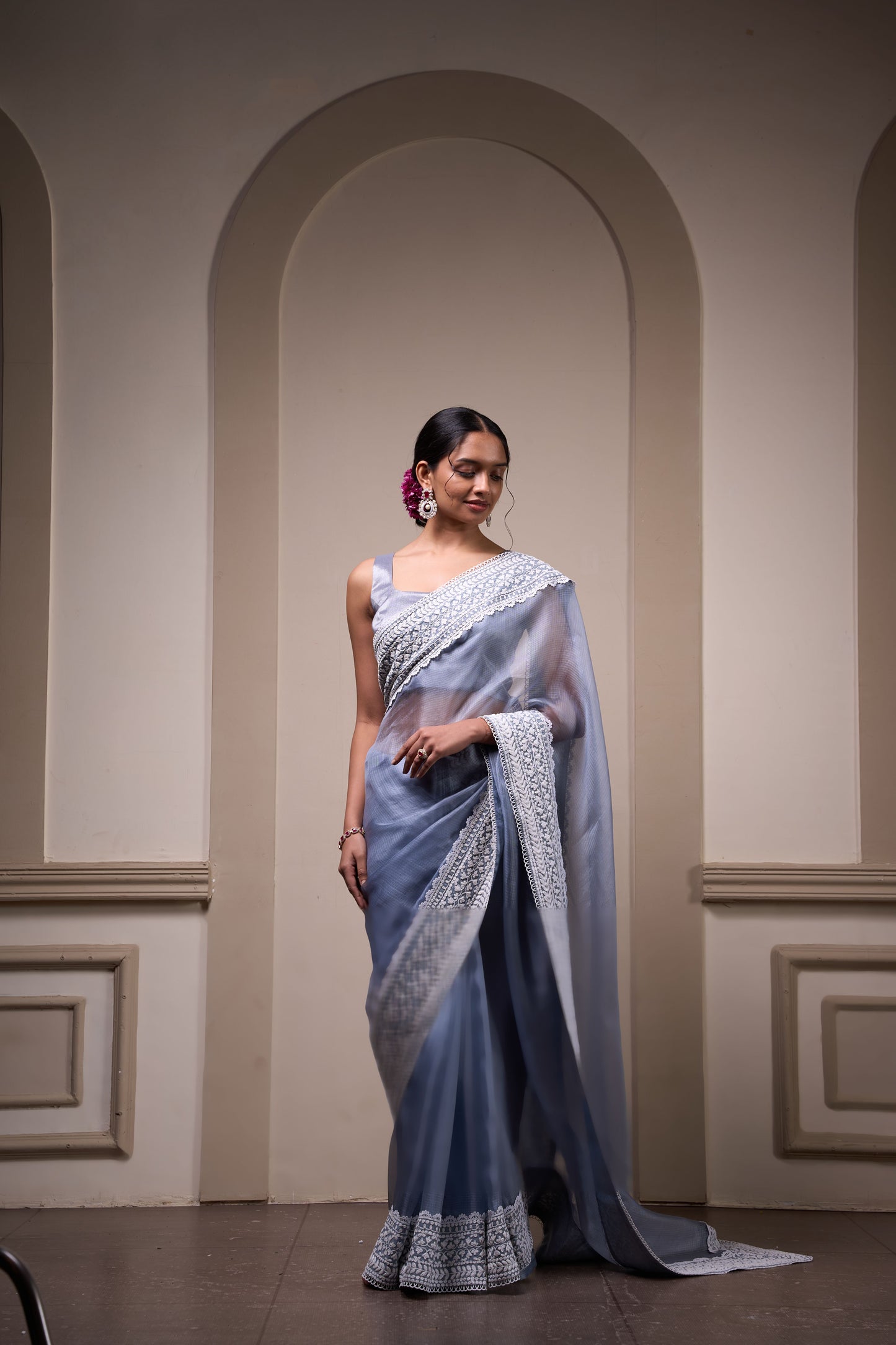 Shyamal Sari Set