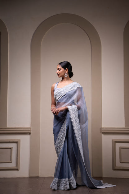 Shyamal Sari Set