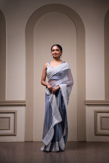 Shyamal Sari Set