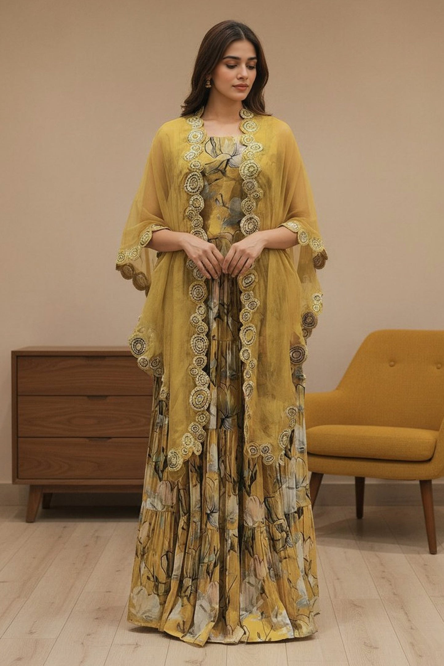 Summer Bloom Cape Set