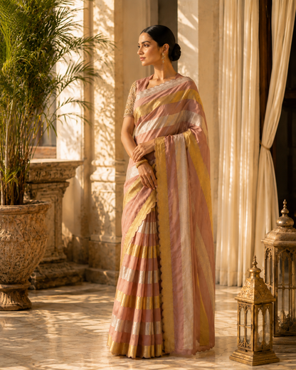 Amara Chanderi Sari Set