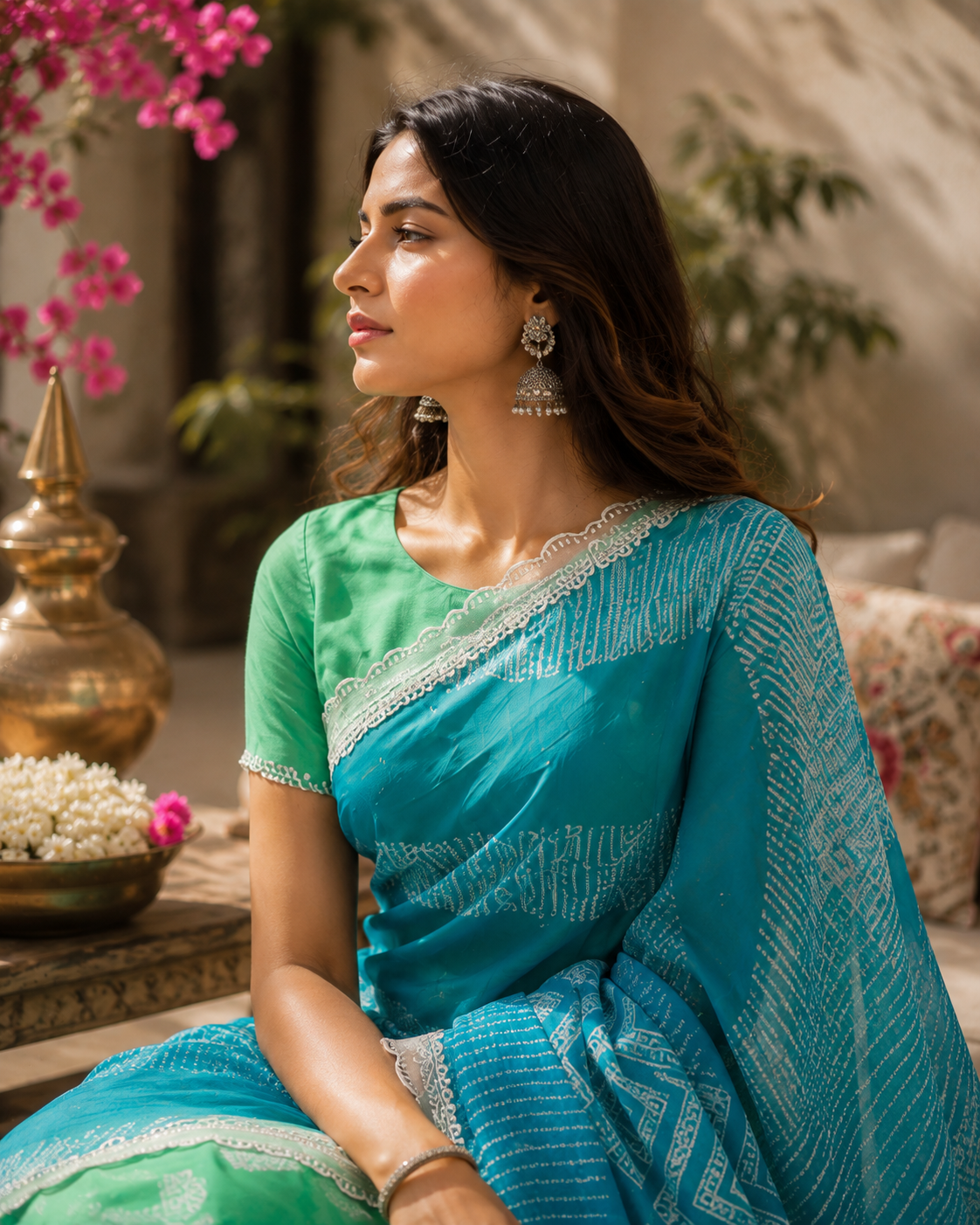 Neelika Shibori Sari