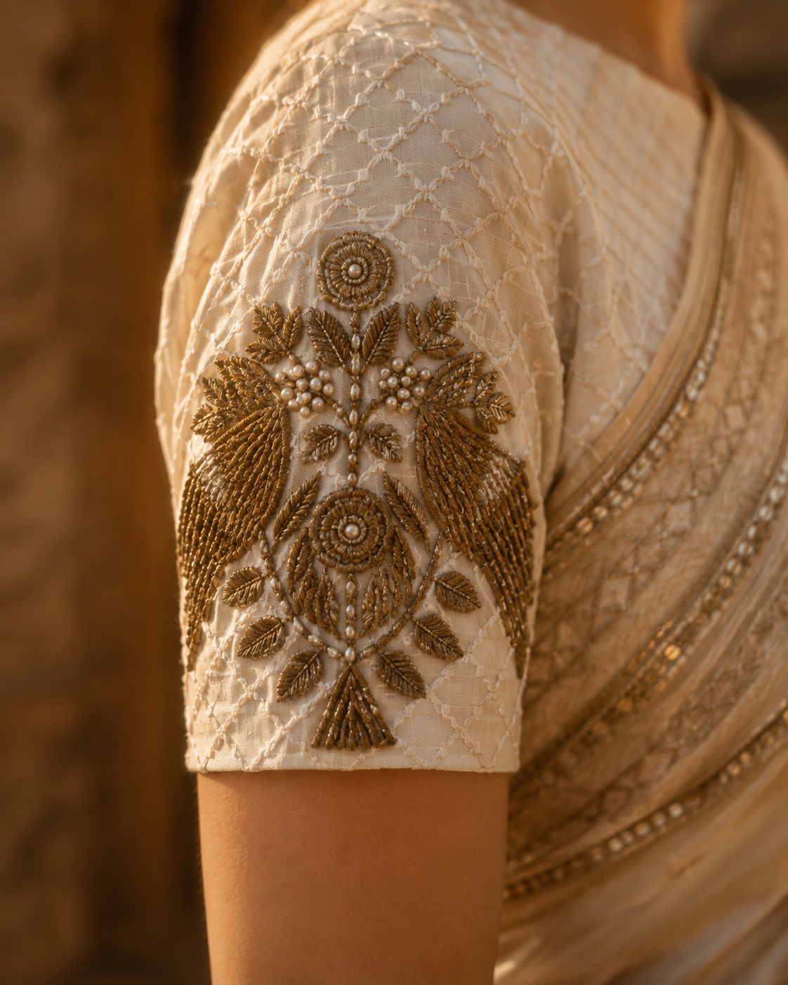 Aabha Chanderi Tissue Sari