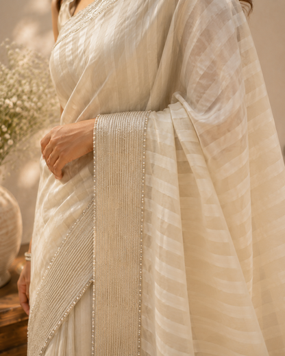 Noor Mukash Tissue Chanderi Sari